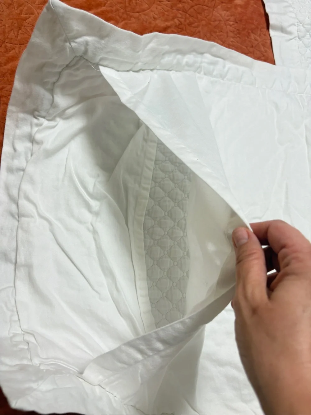 Charter Club Damask Quilted Cotton King Pillow Shams Lot Set 3 White 40x24